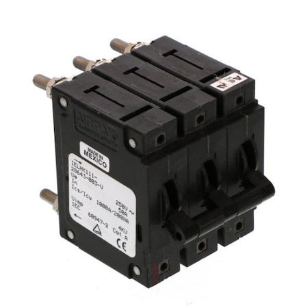 Sensata Circuit Breaker, IELK111 Series, 30A, 3 Pole, 250V AC IELK111-28967-1-V